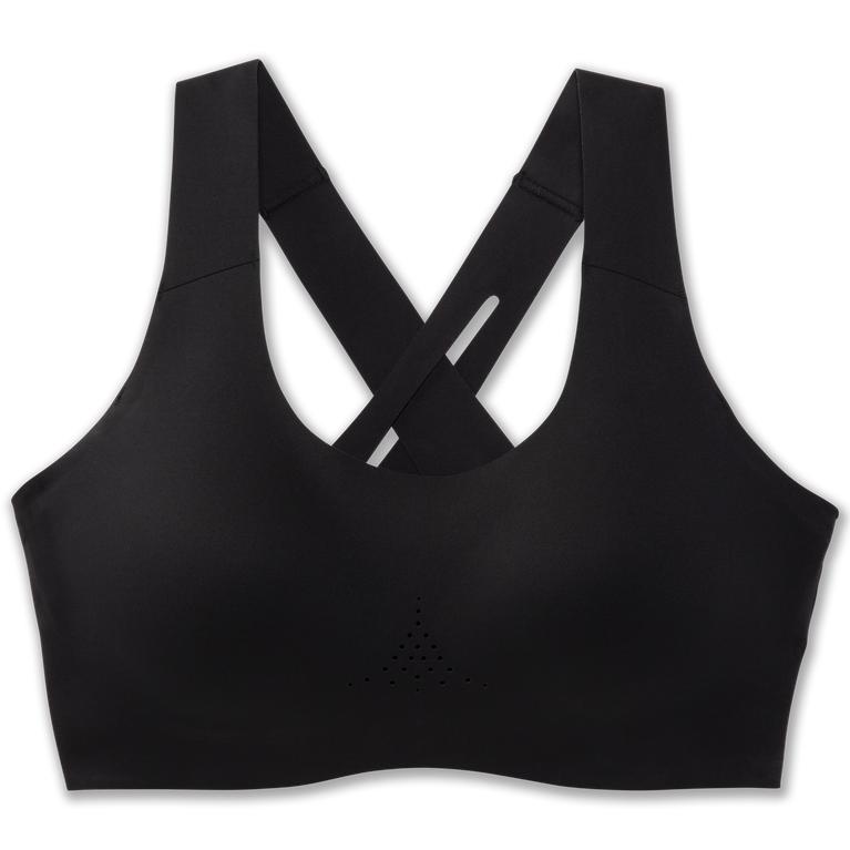 Brooks DARE CROSSBACK 2.0 Sports Running Bra Womens Sale - Black (WUV902641)